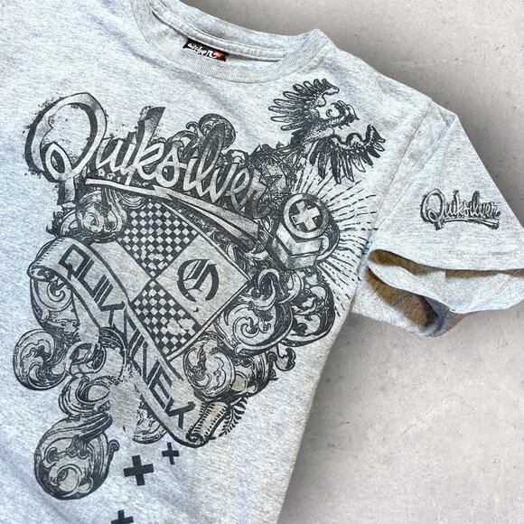 Vintage Quicksilver T-Shirt Size Youth Small Y2K - Picture 2 of 4